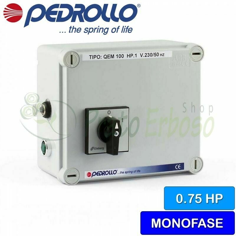 

QEM / 3-075 - Cuadro eléctrico para electrobomba monofásica 0,75 HP