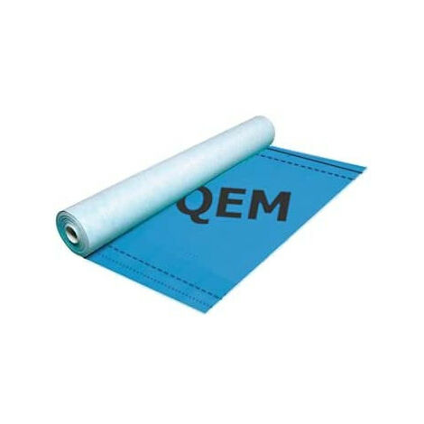 QEM – Écran sous-toiture pare-pluie HPV HygroV+ light 50m x 1,5m – Haute perméabilité à la vapeur d'eau – Protection contre l'humidité