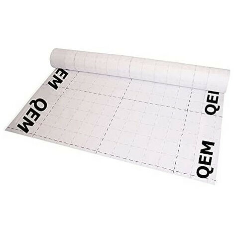 QEM – Pare vapeur quadrillé translucide 120 cm – Longueur 50 m – Surface couverte 75 m² – Protection contre l'humidité