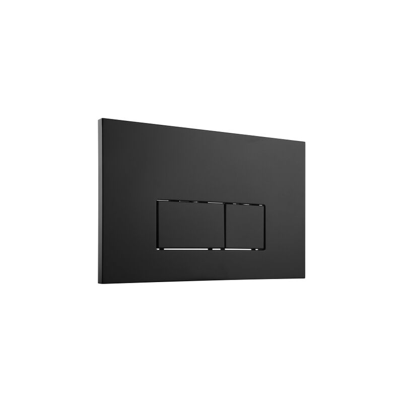 Push Plaque de déclenchement DualFlush pour bâti-support Geberit UP320 abs rectangulaire Noir mat - Qeramiq