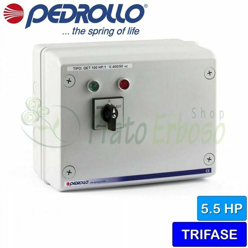 

QET 550 - Cuadro eléctrico para electrobomba trifásica de 5,5 HP