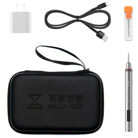 QIANLI – stylo à souder Portable, Mini fer à souder universel 115 pointes de fer à souder 20W charge PD pour outil de soudage,Silver-115-K