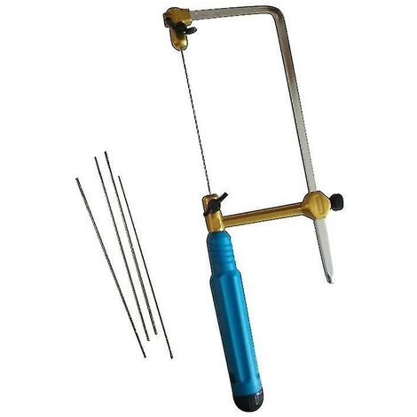 Qihong Mini-Säge, U-förmiger Mini-Sägebogen, kompatibel mit Schmuck-DIY-Werkzeugen