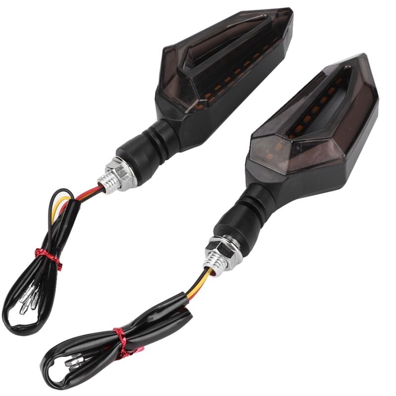 Image of Qiilu Blinker, Motorrad 2 Stück LED Blinker Kontrollleuchten Lampe Passend.