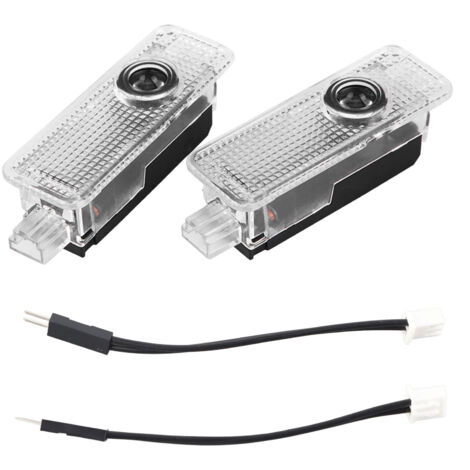 Qiilu F-Type Zubehör 2 Stück 12V LED Autotürlichtprojektoren Einstiegsbeleuchtung Begrüßungs-Pfützenlicht für XE/F-TYPE.
