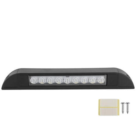 Qiilu Z3q352 LED-Streifenleuchte für den Fahrzeuginnenraum, 9 wasserdichte LEDs, 4,5 W mit Ein-/Ausschalter.