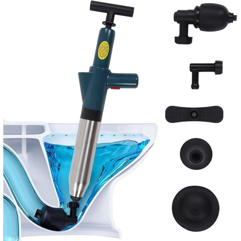 QiMeiTech Déboucheur WC Piston de Toilette Déboucheur Evier Déboucheur WC Haute Pression Déboucheur toilette pour Déboucher les