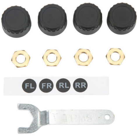 Qinlorgo Système de Surveillance de la Pression des Pneus, 4 Capteurs Externes Système de Surveillance Rapide de la Pression des Pneus TPMS RV