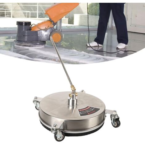 Qiyao – Nettoyeur de surface 15 pouces – Pression 4000 PSI – Brosse dure pour nettoyage efficace – Construction en laiton et acier inoxydable