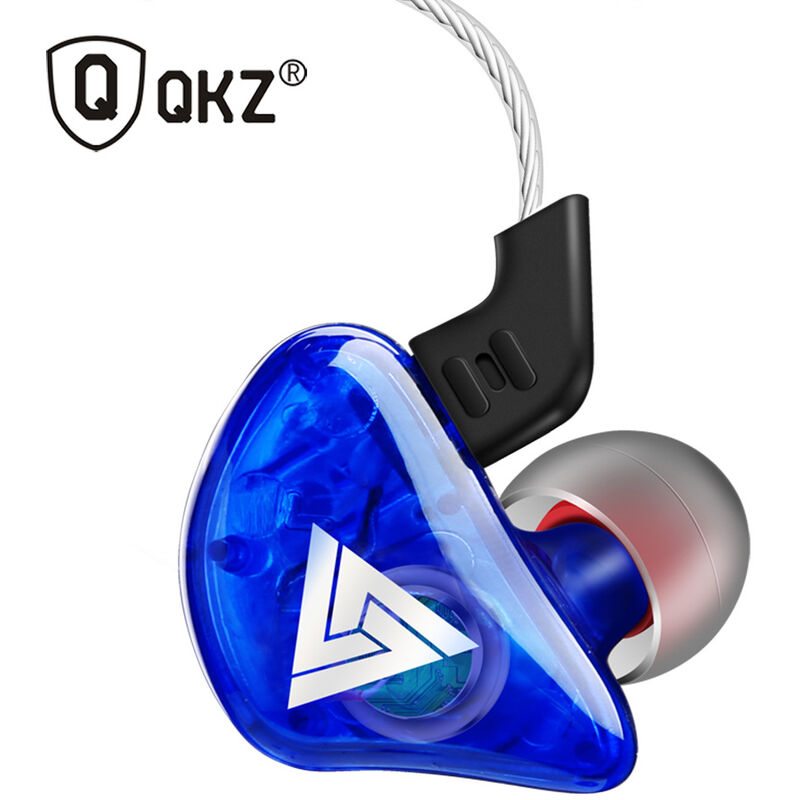 

CK5 Auriculares intrauditivos con cable Auriculares con conector de 3,5 mm Gancho para la oreja para telefonos inteligentes MP3, Azul - QKZ