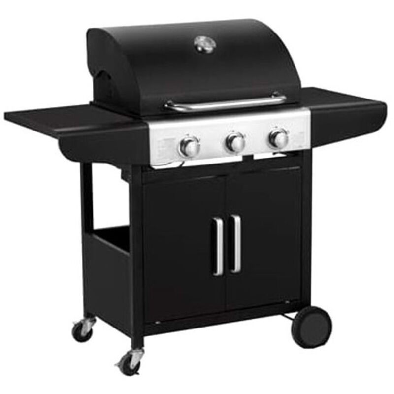 Barbecue au gaz Okg 3 feux, 122x59 cm, H 112, Qlima