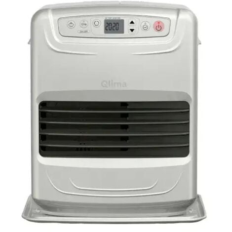 QLIMA Poêle Laser SRE 3531 TC 2 Argent 3,1 kW Programmable 24h Jusqu'à 120 m³