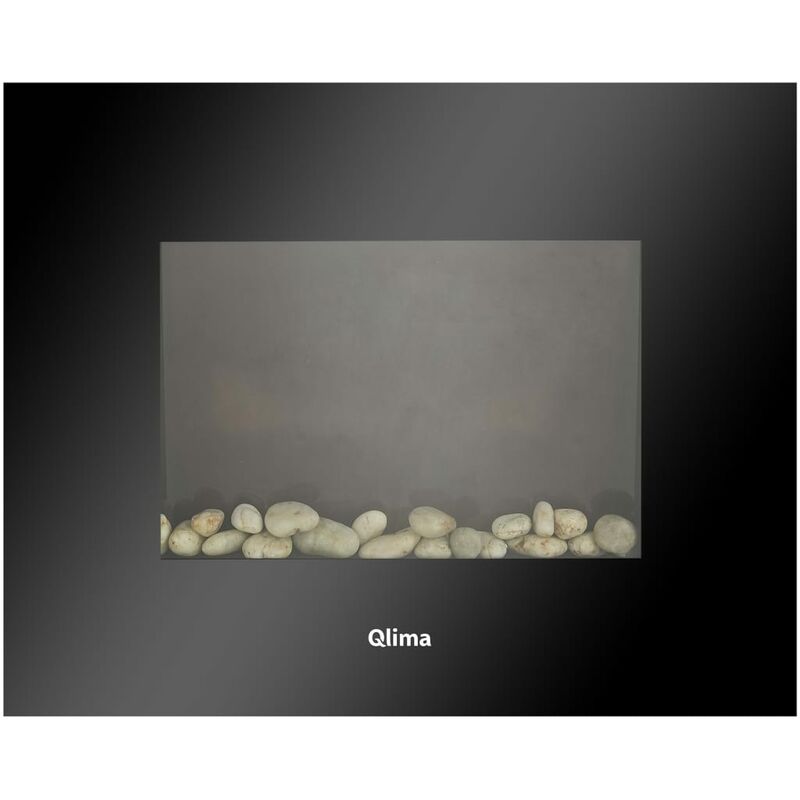 

Qlima Chimenea eléctrica con efecto llama EFE 2018 negro 1800 W - Negro - qlima