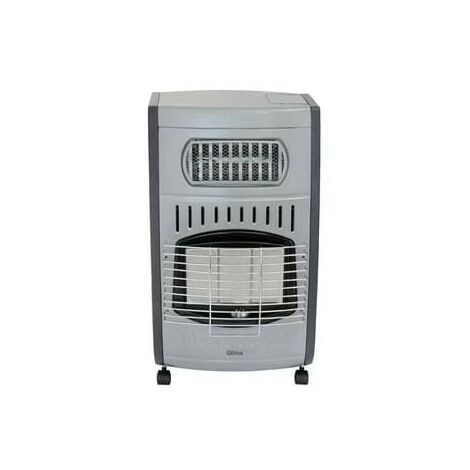 Qlima – Cuisinière à gaz ventilée 4,2 kW – Capacité de chauffage jusqu'à 205 m³ – Allumage piézoélectrique – Fonctionnement hybride gaz/électrique