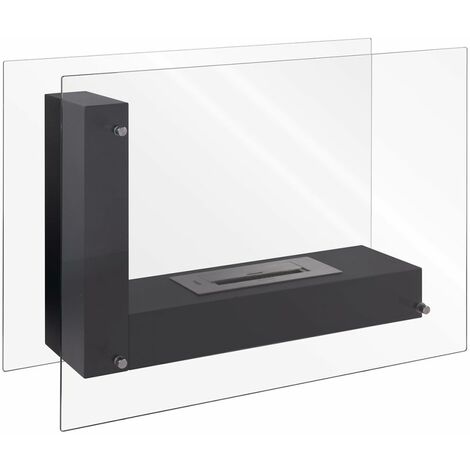 Qlima L-Shaped Ethanol Fireplace 80x31x60 cm FFB 8060