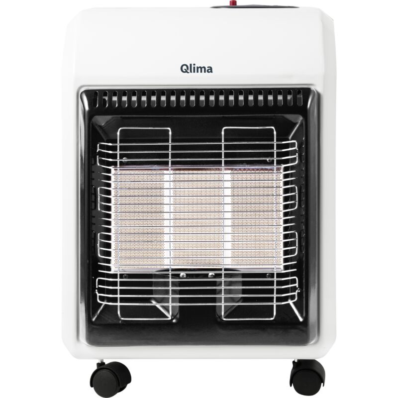 Poêle à gaz Qlima GH741RM G1/2 blanc et noir 4100W