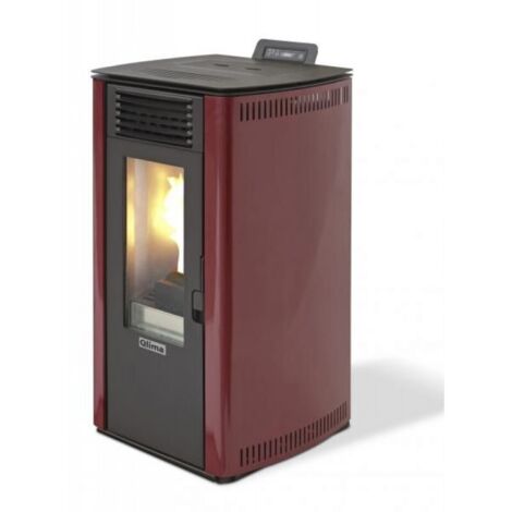 Qlima – Poêle à granulés 8,24 kW – Autonomie jusqu'à 22h – Foyer en acier – Réservoir 13 kg – Rendement 92,7% – Pour pièces jusqu'à 200 m³