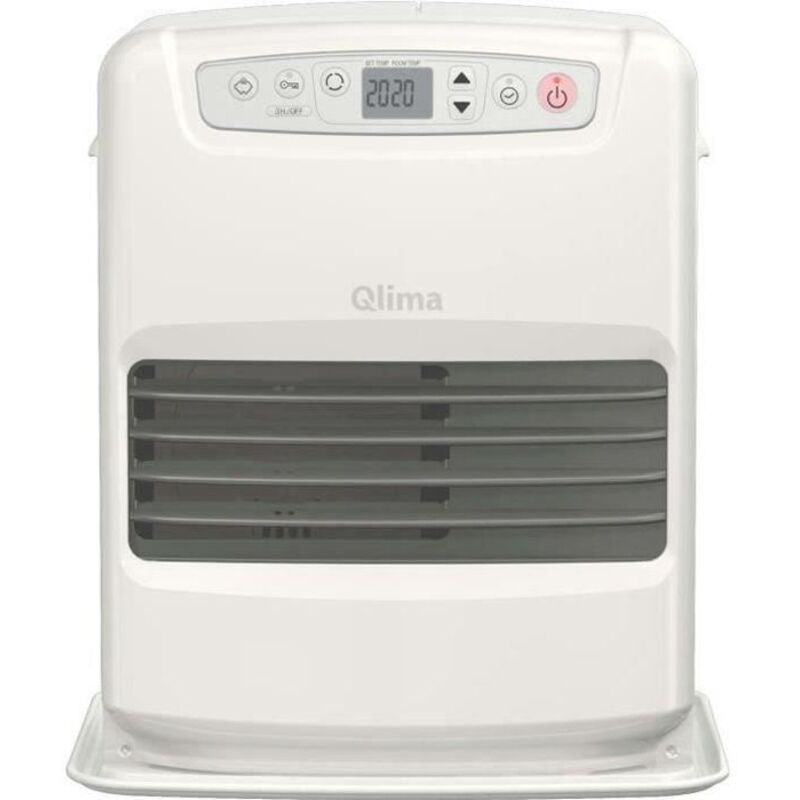 Qlima - SRE3430C2 Poele a pétrole électronique 3 kW pour volume 120m3/48m2, Systeme anti-odeur, Régulation température