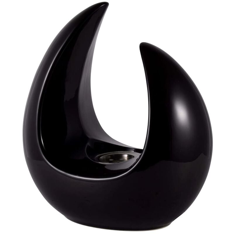 

Qlima Quemador de etanol con forma de luna 24x16x26 cm FFB 207 - Negro