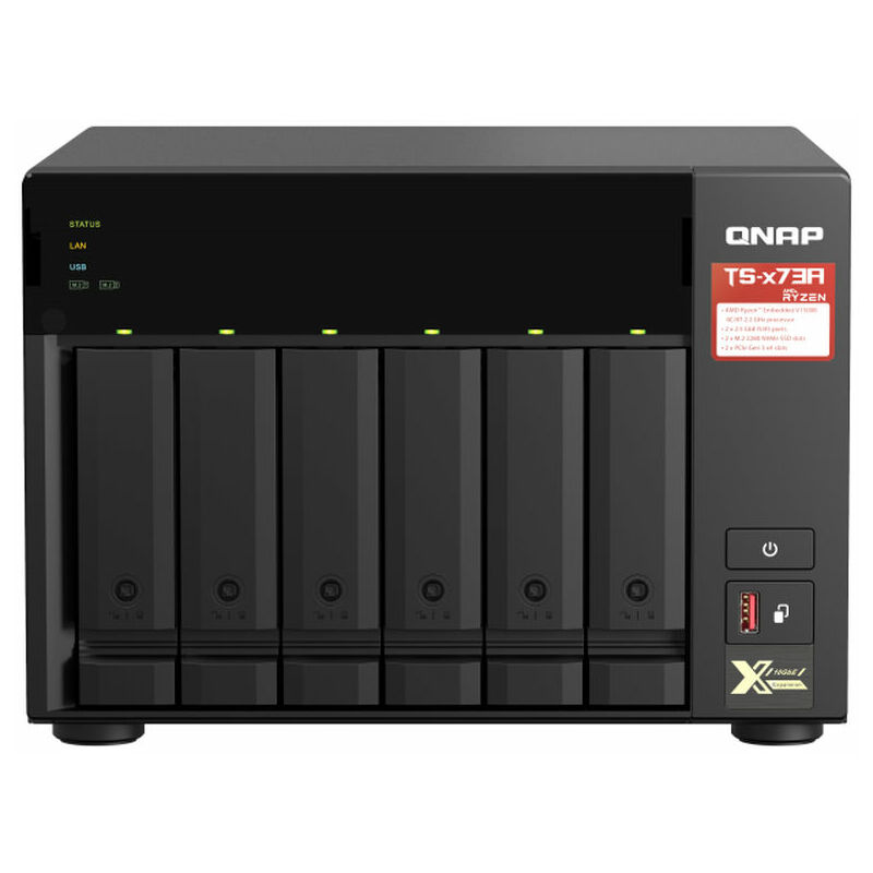 

Almacenamiento en Red NAS TS-673A-8G Negro - Qnap