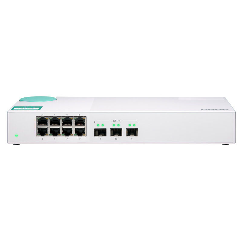 Qnap - QSW-308S 10G Switch Unmanaged 3-Port-10G-SFP+ und 8-Port-Gigabit (QSW-308S)