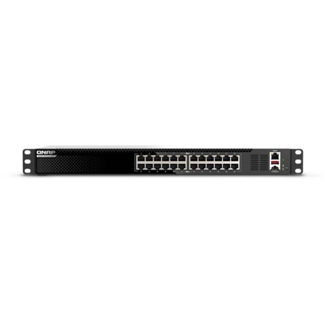 QNAP QSW-M3224-24T commutateur réseau Géré L3 10G Ethernet (100/1000/10000) 1U Noir, Argent
