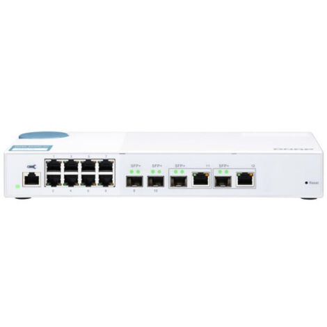 QNAP QSW-M408-2C 8 Port Desktop Switch Web Managed 1G/2xCombo 10G SFP+
