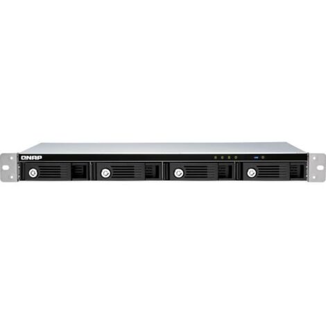 QNAP TR-004 Boîtier de disques de stockage Boîtier disque dur/SSD Noir 2.5/3.5"