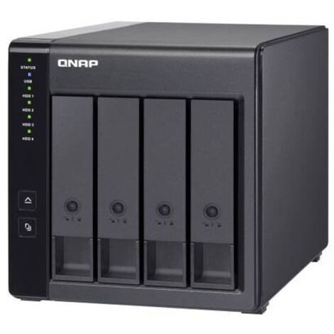 QNAP TR-004 contenitore di unità di archiviazione Box esterno HDD/SSD Nero 2.5/3.5"