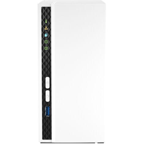 QNAP TS-233 server NAS e di archiviazione Tower ARM Cortex-A55 2 GB 0 TB QNAP QTS Bianco