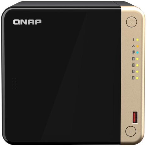 QNAP TS-464 NAS Tower Collegamento ethernet LAN Nero N5095