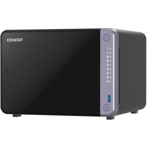 QNAP TS-632X-4G-US NAS da Scrivania a 6 Bay con 10GbE, Processore Arm Alpine AL524 Quad-Core e 4 GB DDR4 RAM (Senza Dischi)