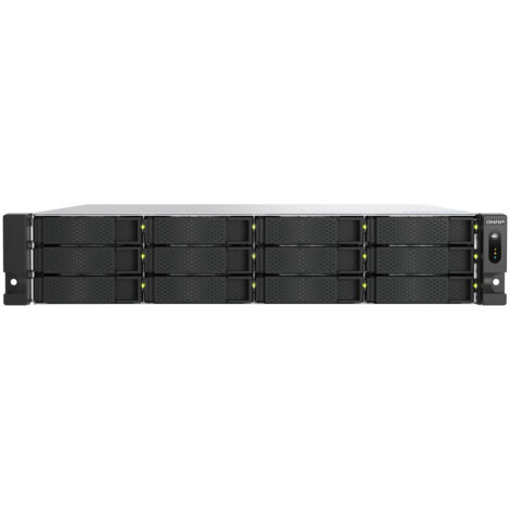 QNAP TS-H1277AXU-RP NAS Armadio (2U) Collegamento ethernet LAN Nero E-2136
