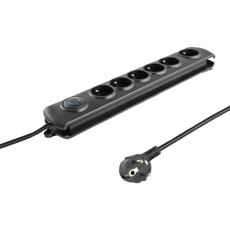 Parasurtenseur - ca 230 v - 3680 w - 6 connecteur de sortie - europe (50112) - Qoltec