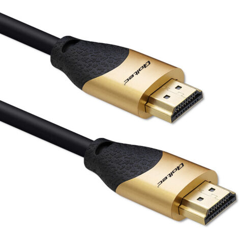 Qoltec 50354 cavo hdmi v2.1 ultraultra alta velocità 8k  60 hz  30 awg  oro  1 metro
