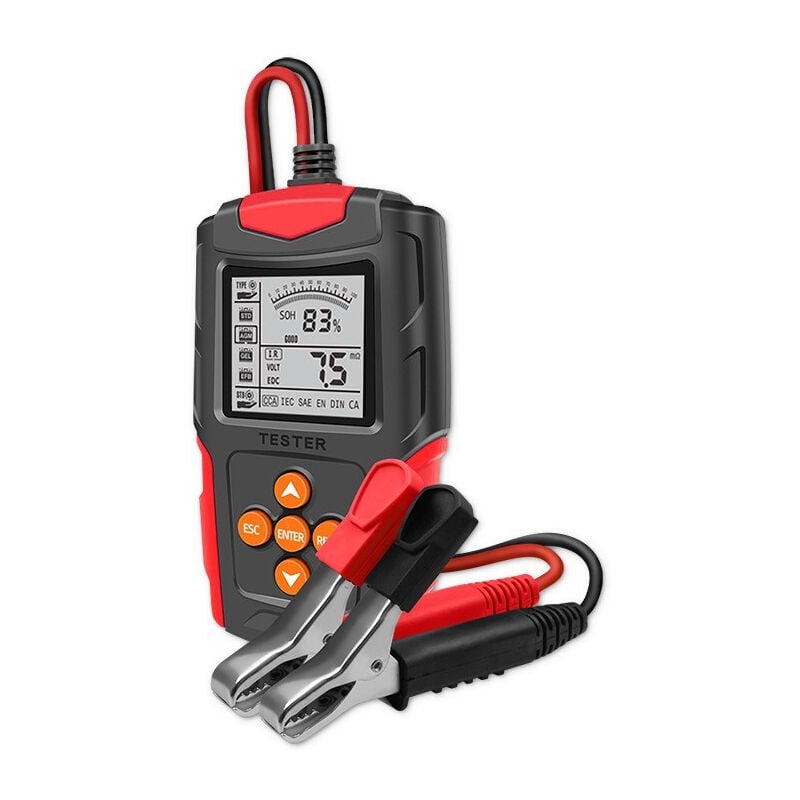 Qoltec 52484 Lcd Digital Battery Tester 12v 24v 3ah-200ah