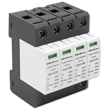 Qoltec AC-Überspannungsableiter 4P 420V T2 C