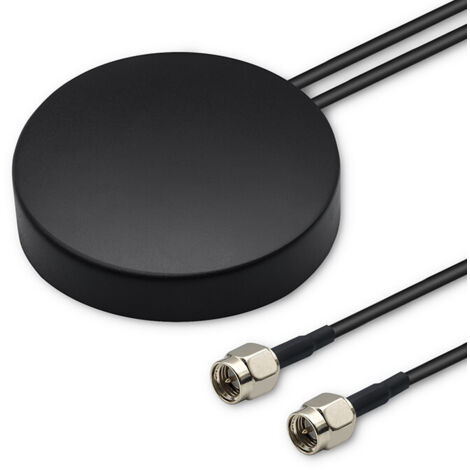 Qoltec GPS + 4G, GLONASS Rundstrahlantenne  28dBi  50W  2 x SMA Stecker  Extern