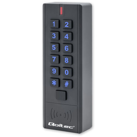 Qoltec HYPERION Zahlenschloss mit RFID-Lesegerät  Code  Karte  Schlüsselanhänger  IP68  EM