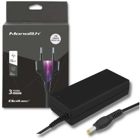 Qoltec Lenovo Laptop-Netzteil 65 W  20 V  3,25 A  4,0 x 1,7  + Netzkabel