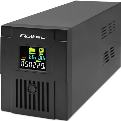 Qoltec Line Interactive USV  Monolith  2000 VA  1200 W  LCD  USB  RJ45