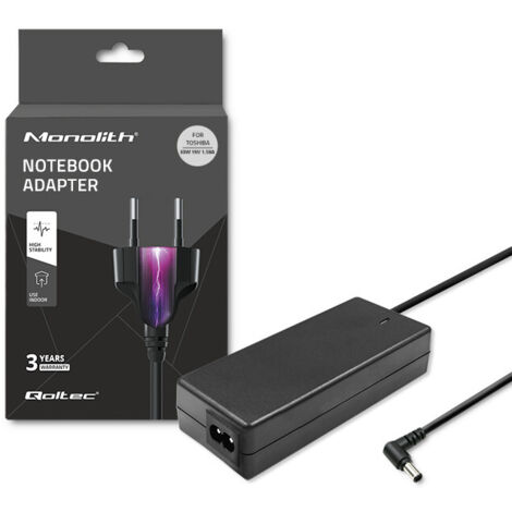 Qoltec Toshiba Laptop-Netzteil 30 W  19 V  1,58 A  5,5 x 2,5  + Stromkabel