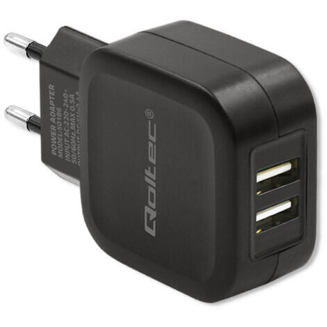 Qoltec Wandladegerät 17W  5V  3,4A  2xUSB