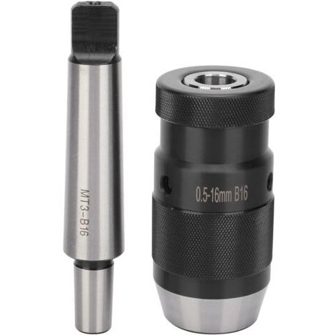 QORVA-Mandrin de perçage sans clé cône Morse à dégagement rapide, pour perceuse à colonne MT3-B16 0,5-16 mm