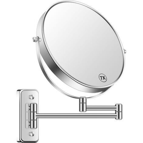Miroir grossissant (x5) double face en métal doré D25 OR | Maisons du Monde