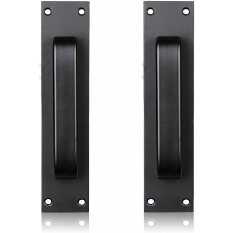 QORVA-Poignée de porte coulissante noire pour cuisine/mobilier/armoire/armoire/poignée de tiroir pour foulards de porte de grange