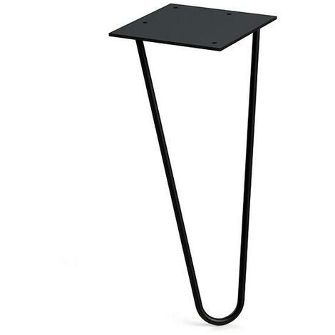 Q&Q pata metálica modelo varnia acabado negro mate altura h330