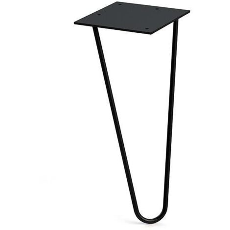 Q&Q pata metálica modelo varnia acabado negro mate altura h330
