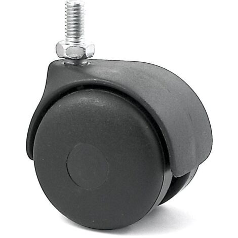 Q&Q rueda giratoria kelly aro doble ø50 m8er negro , 0UNIDADES