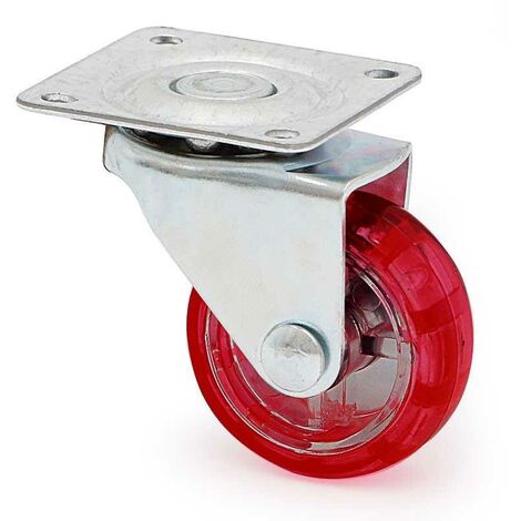 Q&Q rueda giratoria teker a/poliam. ø38 roja plástico h50 , 0UNIDADES
